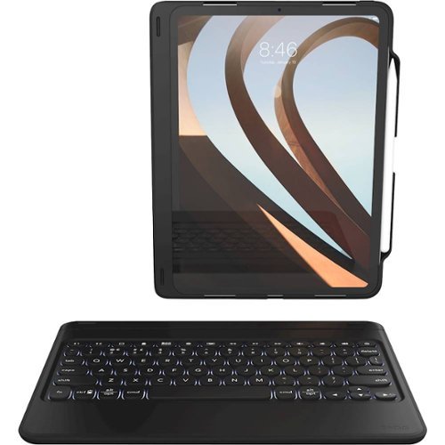  ZAGG - Rugged Book Go Keyboard Folio Case for Apple® iPad® Pro 11&quot; - Black