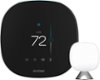 ecobee - Smart Thermostat with Voice Control - Black-Front_Standard