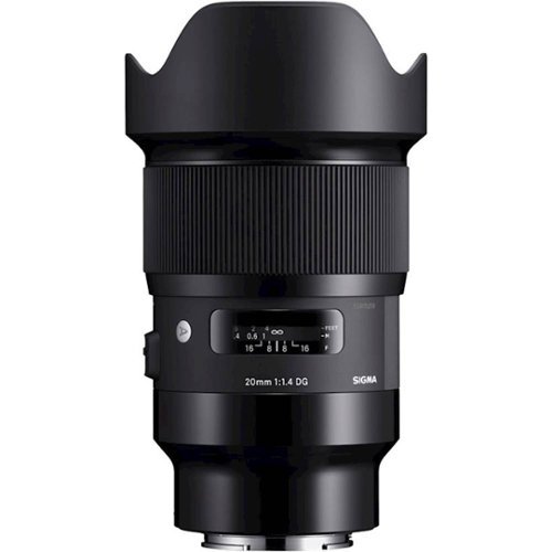 Sigma - 20mm f/1.4 DG HSM Wide-Angle Lens for Nikon F - Black