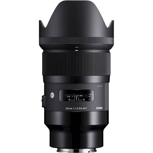 Sigma - Art 35mm f/1.4 DG HSM Lens for Sony E-Mount - Black-Front_Standard 