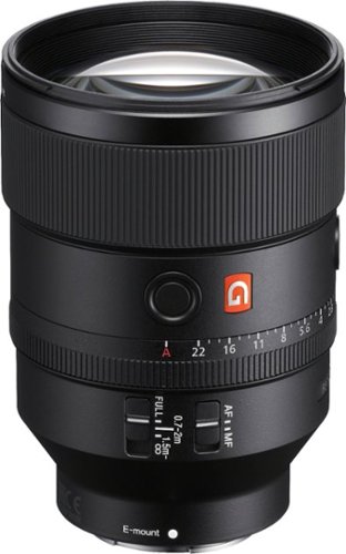 Sony - G Master FE 135mm F1.8 GM Prime Telephoto Lens for Select E-mount Cameras - Black