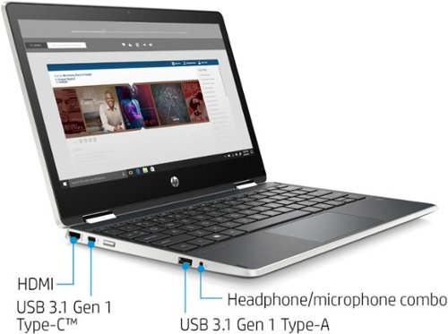 HP Pavilion x360 2-in-1 11.6 Touch-Screen Laptop - Intel Pentium - 4GB Memory - 128GB Solid State Drive WHERE TO BUY