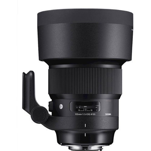 Sigma - Art 105mm f/1.4 DG HSM Telephoto Lens for Nikon F - Black