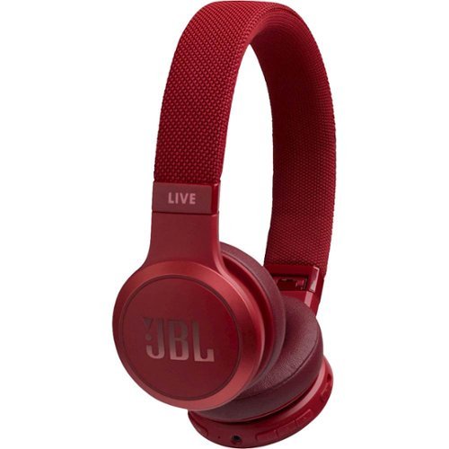 JBL - LIVE 400BT Wireless On-Ear Headphones - Red-Angle_Standard 