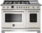 Bertazzoni - Heritage Series 7.0 Cu. Ft. Self-Cleaning Freestanding Double Oven Dual Fuel Convection Range - Ivory Gloss-Front_Standard