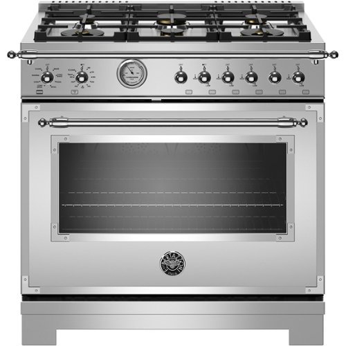Bertazzoni - 5.9 Cu. Ft. Freestanding Gas Convection Range - Stainless steel