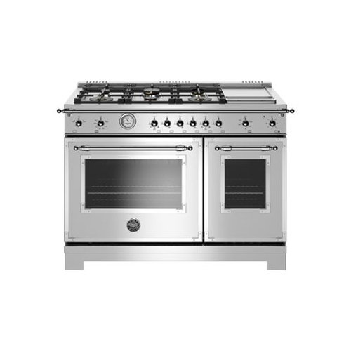 Bertazzoni - Freestanding Double Oven Gas Convection Range - Stainless steel
