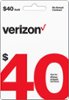 $40 Verizon Prepaid Card - White-Front_Standard