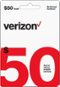 $50 Verizon Prepaid Card - White-Front_Standard