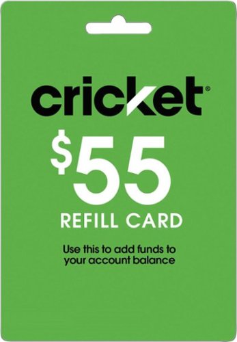 Cricket Wireless - $55 Refill Card - Green-Front_Standard 