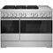JennAir - NOIR 6.3 Cu. Ft. Self-Cleaning Freestanding Dual Fuel Convection Range - Stainless Steel-Front_Standard