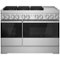 JennAir - NOIR 6.3 Cu. Ft. Self-Cleaning Freestanding Dual Fuel Convection Range - Stainless Steel-Front_Standard