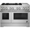 JennAir - RISE 6.3 Cu. Ft. Self-Cleaning Freestanding Dual Fuel Convection Range - Stainless Steel-Front_Standard