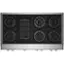 Front. JennAir - RISE 48" Built-In Gas Cooktop - Stainless steel.