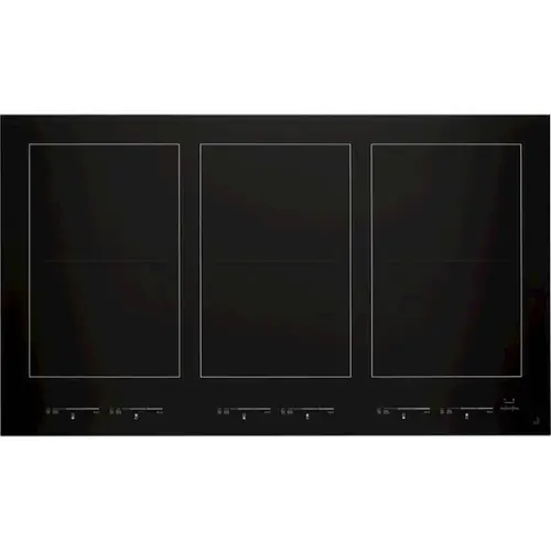 Front. JennAir - 36" Built-In Electric Induction Cooktop - Black.
