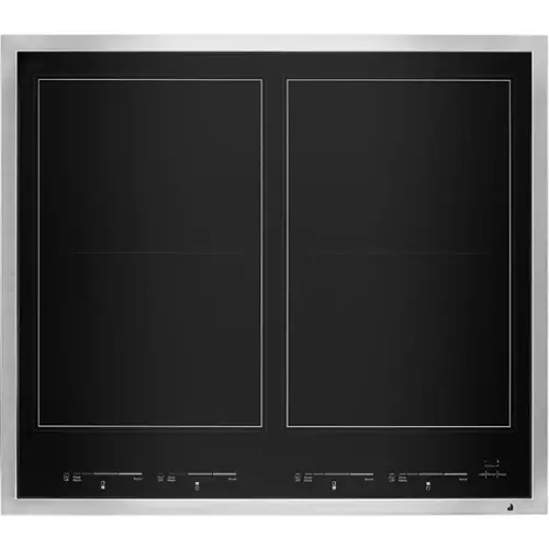Front. JennAir - 24" Built-In Electric Induction Cooktop - Black.