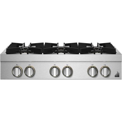 Photos - Hob RISE JennAir -  36" Built-In Gas Cooktop - Stainless Steel JGCP436HL 
