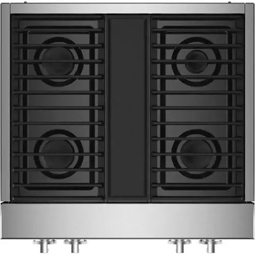 Front. JennAir - NOIR 30" Built-In Gas Cooktop - Floating Glass Black.