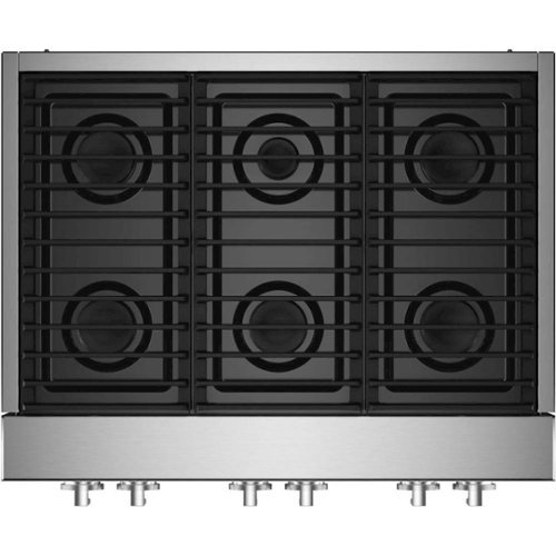 JennAir - NOIR 36" Built-In Gas Cooktop - Floating glass black