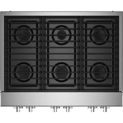 Photos - Hob GAS JennAir - NOIR 36" Built-In  Cooktop - Stainless Steel JGCP436HM 