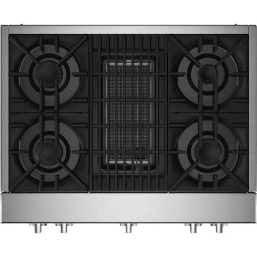 JennAir - RISE 36" Built-In Gas Cooktop - Stainless Steel