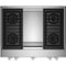 JennAir - NOIR 36" Built-In Gas Cooktop with Griddle - Stainless Steel-Front_Standard