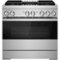 JennAir - NOIR 5.1 Cu. Ft. Self-Cleaning Freestanding Dual Fuel Convection Range - Stainless Steel-Front_Standard