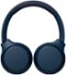 Sony - WH-XB700 Wireless On-Ear Headphones - Blue-Front_Standard