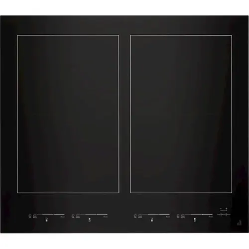 Front. JennAir - 24" Built-In Electric Induction Cooktop - Black.
