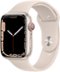 Apple Watch Series 7 (GPS + Cellular) 45mm Aluminum Case with Starlight Sport Band - Starlight - (2021)-Angle_Standard
