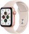 Apple Watch SE (1st Generation GPS + Cellular) 40mm Gold Aluminum Case with Starlight Sport Band - Gold - (2020)-Front_Standard