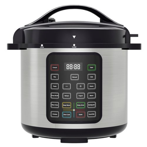 Bestier - Pressure Cooker 6 QT, Stainless Steel, 9 in 1 Multi Cooker, 12 Safety Features, Ceramic Inner Pot, Rice, Slow Cook - Multi-Color-Front_Standard 