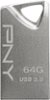 PNY - Mini Metal 64GB USB 3.0 Flash Drive - Silver-Front_Standard
