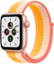Apple Watch SE (1st Generation GPS + Cellular) 40mm Gold Aluminum Case with Maize/White Sport Loop - Gold (Verizon) - (2020)-Front_Standard