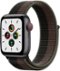 Apple Watch SE (1st Generation GPS + Cellular) 40mm Space Gray Aluminum Case with Tornado/Gray Sport Loop - Space Gray (Verizon) - (2020)-Front_Standard