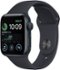 Apple Watch SE 2nd Generation (GPS) 40mm Aluminum Case with Midnight Sport Band - M/L - Midnight - (2022)-Front_Standard