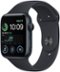 Apple Watch SE 2nd Generation (GPS) 44mm Aluminum Case with Midnight Sport Band - M/L - Midnight - (2022)-Front_Standard