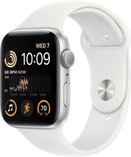 

Apple Watch SE 2nd Generation (GPS) 44mm Aluminum Case with White Sport Band - M/L - Silver