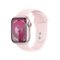 Apple Watch Series 9 (GPS) 41mm Pink Aluminum Case with Light Pink Sport Band with Blood Oxygen - S/M - Pink - (2023)-Front_Standard