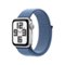 Apple Watch SE 2nd Generation (GPS) 40mm Silver Aluminum Case with Winter Blue Sport Loop - Silver - (2022)-Front_Standard