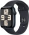 Apple Watch SE 2nd Generation (GPS) 44mm Midnight Aluminum Case with Midnight Sport Band - S/M - Midnight - (2022)-Front_Standard
