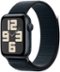 Apple Watch SE 2nd Generation (GPS) 44mm Midnight Aluminum Case with Midnight Sport Loop - Midnight - (2022)-Front_Standard