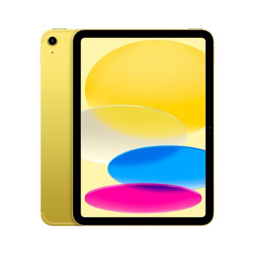 Apple - 10.9-Inch iPad - Latest Model - (10th Generation) with Wi-Fi + Cellular - 256GB - Yellow (Unlocked)