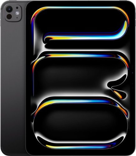 Apple - Geek Squad Certified Refurbished 11-inch iPad Pro M4 chip Built for Apple Intelligence Wi-Fi + Cellular 1TB with OLED - Space Black (Unlocked)-Back_Standard 