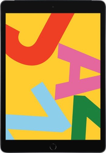 Apple - iPad with Wi-Fi + Cellular - 128GB (AT&T) - Space Gray-Front_Standard 