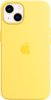 Apple - iPhone 13 Silicone Case with MagSafe - Lemon Zest-Front_Standard