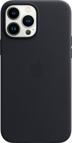 Apple - iPhone 13 Pro Max Leather Case with MagSafe - Midnight