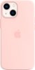 Apple - iPhone 13 mini Silicone Case with MagSafe - Chalk Pink-Front_Standard