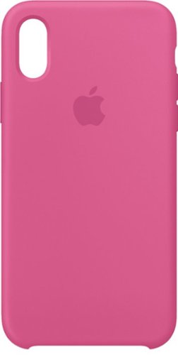Apple - iPhone® XS Silicone Case - Dragon Fruit-Front_Standard 