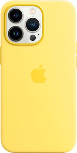 Apple - iPhone 13 Pro Silicone Case with MagSafe - Lemon Zest-Front_Standard 
